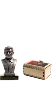 Иосиф Виссарионович Сталин. Оловянный бюст, пьютер, чернение