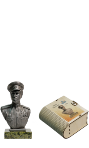 Леонид Быков. Оловянный бюст, пьютер, чернение