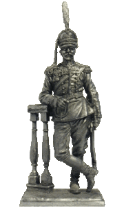 Полковник Лейб-гвардии Драгунского полка. Оловянная военно-историческая миниатюра, пьютер, чернение
