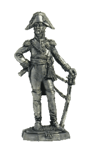 Маршал. Франция, 1805-15 гг. Оловянная военно-историческая миниатюра, пьютер, чернение