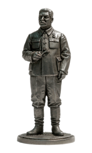 И.В. Сталин, 1939-43 гг. Оловянная военно-историческая миниатюра, пьютер, чернение