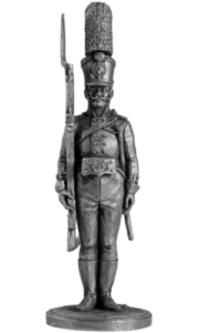 Унтер-офицер российского гренадерского батальона. Оловянная военно-историческая миниатюра, пьютер, чернение