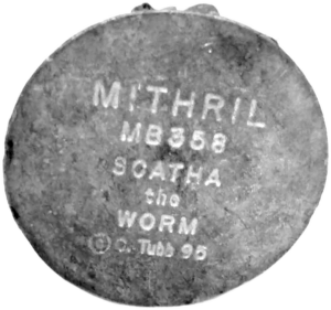 Оловянная фигура дракона, 120 мм