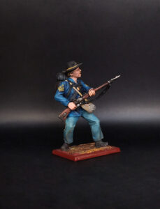 Пехотинец армии США, 1861-65гг. Оловянная военно-историческая миниатюра, пьютер, акриловые краски