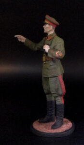 Генерал-полковник И.С.Конев, 1942 г. СССР. Оловянная военно-историческая миниатюра, пьютер, акриловые краски