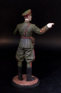 Генерал-полковник И.С.Конев, 1942 г. СССР. Оловянная военно-историческая миниатюра, пьютер, акриловые краски