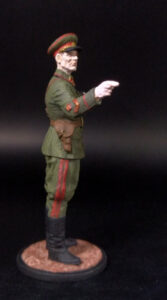 Генерал-полковник И.С.Конев, 1942 г. СССР. Оловянная военно-историческая миниатюра, пьютер, акриловые краски