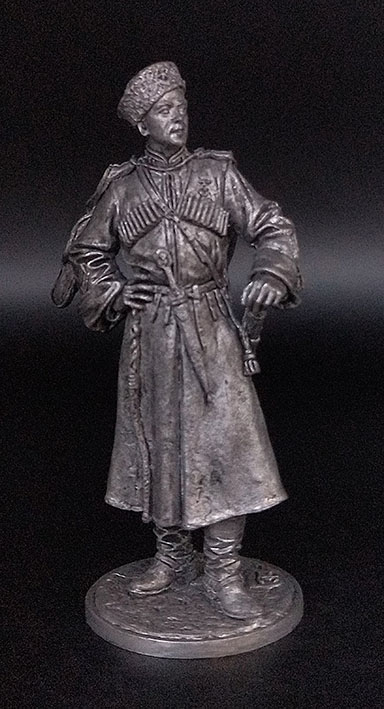 Майор терских казачьих кавалерийских частей РККА,1939-43 гг. Оловянная военно-историческая миниатюра, пьютер, чернение