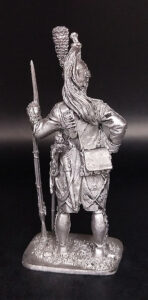 Французский драгун, 1805г. Оловянная военно-историческая миниатюра, пьютер, чернение