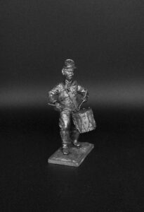 Американский мальчик с барабаном. Военно-историческая миниатюра, пьютер, чернение