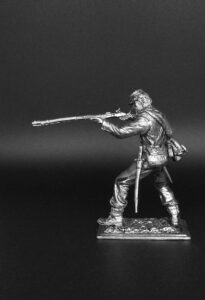 Стрелок армии США. Военно-историческая миниатюра, пьютер, чернение