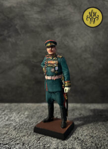 Маршал СССР Родион Яковлевич Малиновский. Военно-историческая мириатюра, полуколлекционная роспись