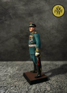 Маршал СССР Родион Яковлевич Малиновский. Военно-историческая мириатюра, полуколлекционная роспись