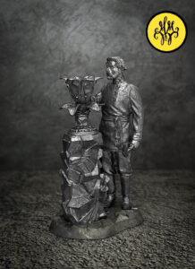 Данила-мастер. Военно-историческая миниатюра. Оловянная фигурка из пьютера, литье, пайка,чернение