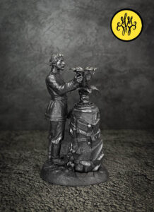 Данила-мастер. Военно-историческая миниатюра. Оловянная фигурка из пьютера, литье, пайка,чернение